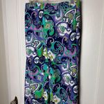 Jude Connally Trixxie Wide Leg Pants Green Purple Paisley Stretch XS Slinky Boho Photo 5