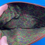 Vintage REDWALL DN ROSSI Brown pebbled leather Zip Pouch Zip Bag Tan Photo 4