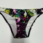 EXPRESS  Hawaiian Floral Print Hipster Bikini Bottom Womens Size Small Purple NEW Photo 0