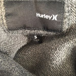 Hurley Classic Gray Hoodie Sweatshirt Small | Oversized Side Seam Pockets Photo 7