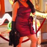 8 Metallic purple tank strap mini wiggle dress Size 10 Photo 5