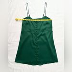 Urban Outfitters  Padova Satin Slip Button-Up Mini Dress - Emerald Green - S Photo 10