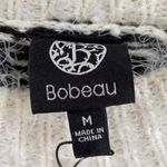 Bobeau  Women’s Eyelash White Colorblock Pullover Sweater Size Medium NWT Photo 8
