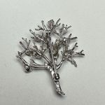 Rhinestone Tree Of Life Multi Color Silver Tone Brooch Pin Blue Purple Green Etc Photo 5