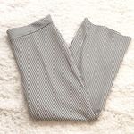 Nine West π high rise wide leg knit gingham jacquard pull on pants black white Photo 2