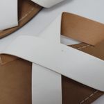 Charles Albert  White Criss Cross Strappy Flat Sandal Size 9 Photo 4