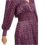 Leyden Magenta Mini Roses Smocked Dress L NWT Size L Photo 2