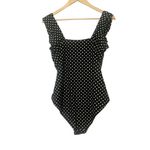 Swimsuits For All‎ Shore Club Black with White Polka Dot One Piece Swimsuit Size 16 Photo 1
