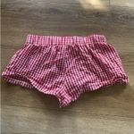 Edikted  Gingham Boxer Shorts Red Photo 1