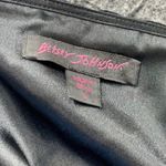 Betsey Johnson Evening Strapless Black Dress Pink Ribbon Belt Mini Dress Prom 6 Photo 2