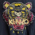 KENZO Paris embroidered tiger sweatshirt Black Yellow Large Photo 9
