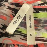 Truth NYC Neon Multi Colored three Quarter Sleeve Thin Blouse Size S Photo 7