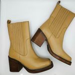 Seychelles WESTERN BLOCK HEEL SWEET NEUTRAL BEIGE ESCAPE LEATHER BOOT size 7 Photo 4