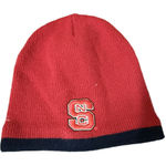 N.C. State North Carolina State University Beanie Winter Hat Unisex Red WolfPack Photo 0