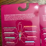 NWT Dr. Motion Everyday Compression quarter Socks 4 pairs Pink Photo 2