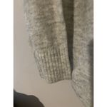 Lee Sweater Gray Marble Ribbed Detail Turtle Neck Size Medium Soft Split Sides Photo 3