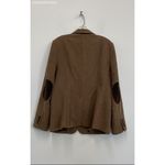 Banana Republic Tan Cotton Velour Jacket with Patches - Size 14 Photo 5