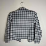 Nasty Gal  Women's Plaid Notched Lapel Open Front Cropped‎ Blazer Jacket Size 8 Photo 3