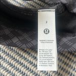 Lululemon NWT  Flow Y Bra Light Support in Square Hearts Jacquard Coal Black- 2 Photo 8