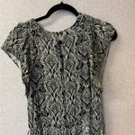 Anthropologie Women Size 8 Zadie black & white Satin jumpsuit Ruffle Sleeves Photo 6