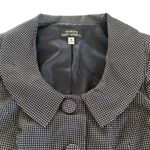 Giorgio Sant' Angelo Retro Black and White Patterned Belted Peplum Blazer size 8 Photo 1