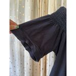 Roxy 100% Cotton Smocked Off Shoulder Short Bell Sleeves Flowy Blouse XS Photo 3