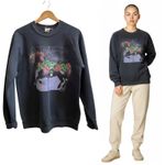 Fruit of the Loom Vintage 1990 USA The Wild Side Carousel Print Sweatshirt Large Photo 1