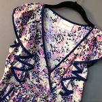Yumi Kim Like New  Ruffle Neck Printed Dress Photo 3