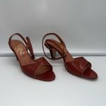 Vintage Deadstock Made in Italy for Lord & Taylor‎ Ankle Strap Pumps 6.5 NARROW Brown Photo 1