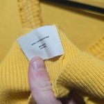 Sparrow Anthropologie Mustard Yellow Ruffle Button Cardigan Sweater Size M Photo 5