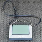 Kate Spade Blue Light Blue White Leather Chain Crossbody Purse Cameron Convertible Bag Photo 0