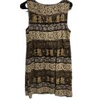 Dress Barn Brown Cream Sleeveless Dress 10 Photo 1