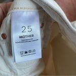 Mother Denim Anthropologie Undercover Cargo Sneak Jeans in Cream Puffs Size 25 White Photo 6