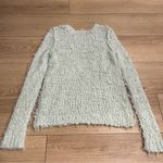 Free People  September Song Polar Bear Sweater Mint Green Crew Neck Size M Photo 5