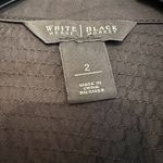 White House | Black Market  Size 2 Moto Style Belted‎ Y2K Jacket Collared Photo 3