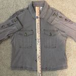 Paige women’s Pacey jacket vintage moss taupe khaki casual size XL Photo 8