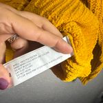 Ashley by 26 International Mustard Crew Neck Sweater Size M Photo 3