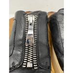 Frye Lena Black Leather Zipper Mule Sneakers Slip On Shoes Size 6M Photo 2