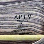 Apt. 9  Essentials T Shirt Pink And Gray Striped Size Small Short Sleeve Photo 3