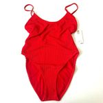 Good American Always Fits One Piece Swimsuit in Bright Poppy 3/4 L/XL Photo 3