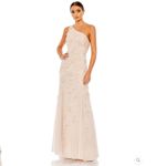 Mac Duggal 9168 Womens Blush Embellished One Shoulder Strappy Trumpet Gown Photo 2