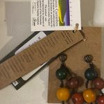 Maria Oitica Multi Beads Dng Ear Green OrangeWomen's Earrings Photo 2