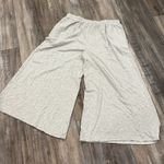 Athleta  balance wide leg crop sweat pants drawstring waist gray small Photo 3