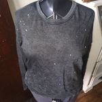 Sundry gray metallic splatter long sleeve 1/S top Photo 3