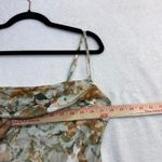 Utnisan M Floral Satin Slip Dress Cowl Neck Maxi Coquette Summer Sexy Wedding Green Size M Photo 8