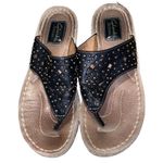 Clarks Artisan Low Wedge Sandal Black Studded Women’s Size 9 Photo 1