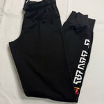 PINK - Victoria's Secret  Black and White Joggers with Sporty Logo Photo 0