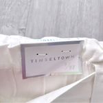 Tinseltown White Denim Paper Bag Utility Skirt Photo 2