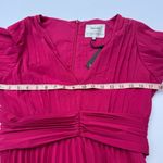 Anthropologie Aureta Elegant Pink Pleated Dress M Photo 4