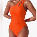 Amazon Beilon One-Shoulder Orange Swimsuit Photo 0